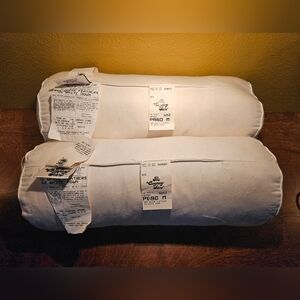 The Company Store White Bolster Pillows
